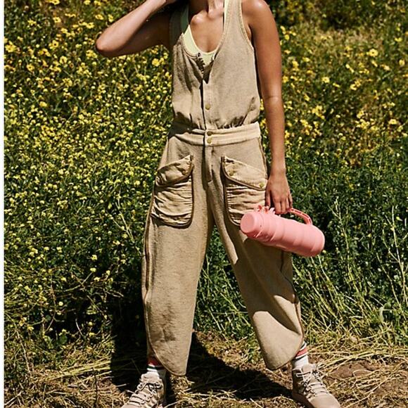 Free People Movement Timko Onesie Matcha - Picture 1 of 7